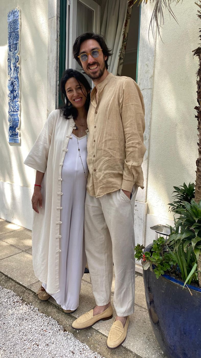 Laetitia et Theo, à la maison